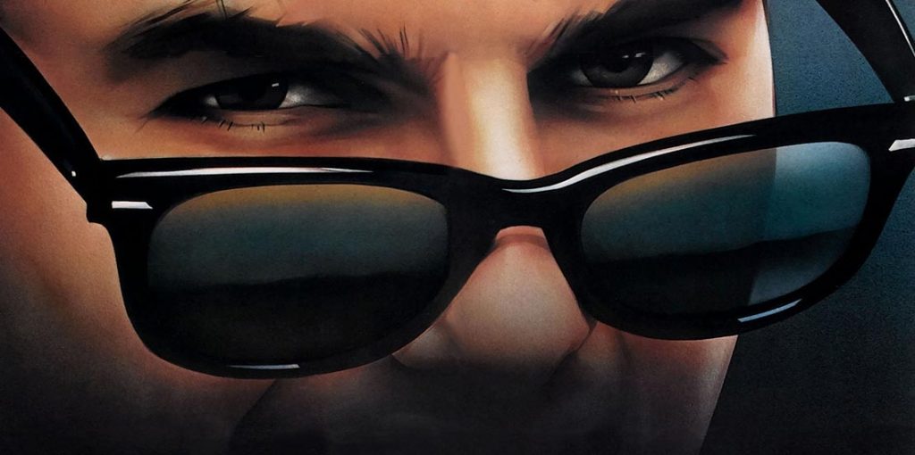 Close up image of a person with sunglasses