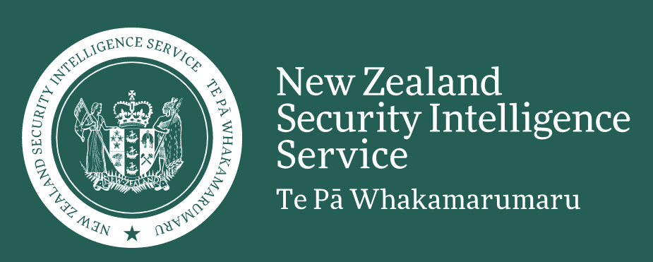 The logo of the New Zealand Security Intelligence Service focuses on espionage targets.